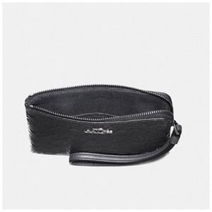 Coach Bags - Coach Corner Zip Wristlet Charcoal Gray NWT Coach Bags - Coach Corner Zip Wristlet Charcoal Gray NWT